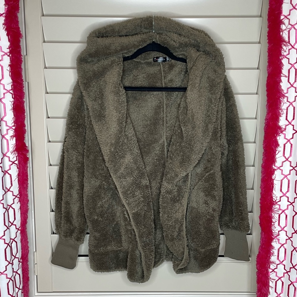 FUZZY JACKET GREEN